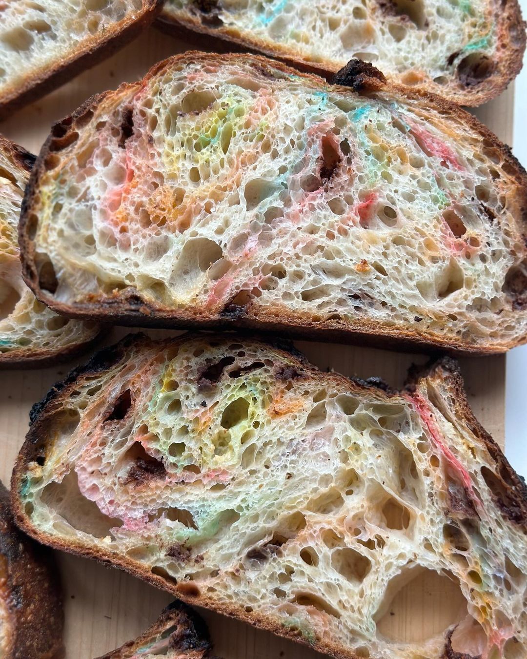 Kids will love this colorful rainbow sourdough！