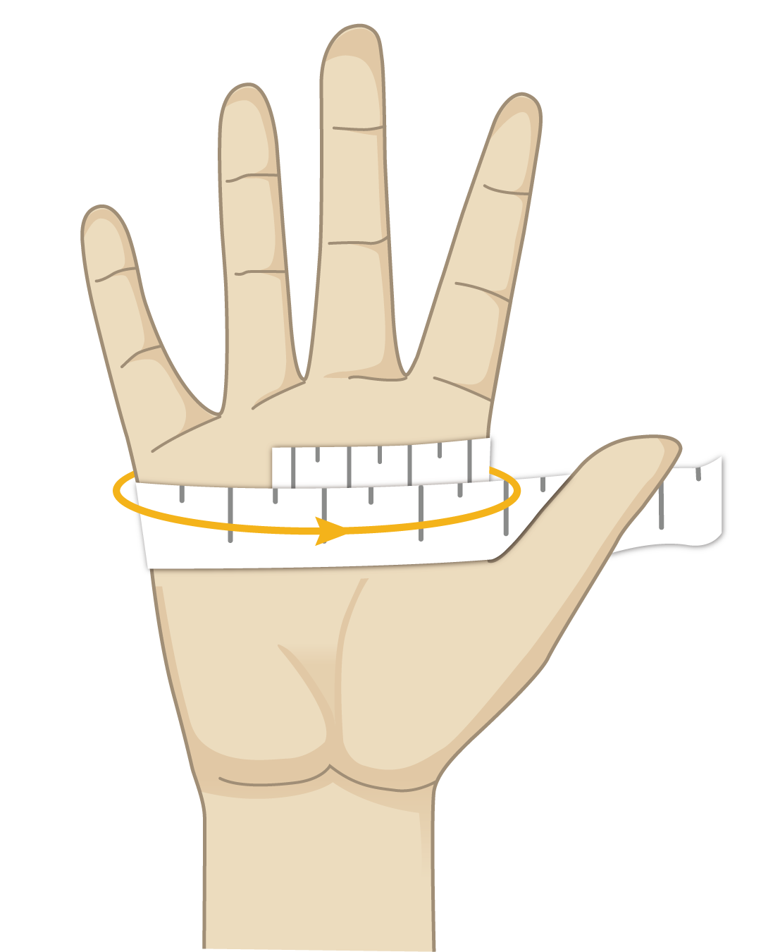 How to measure your hand for gloves?