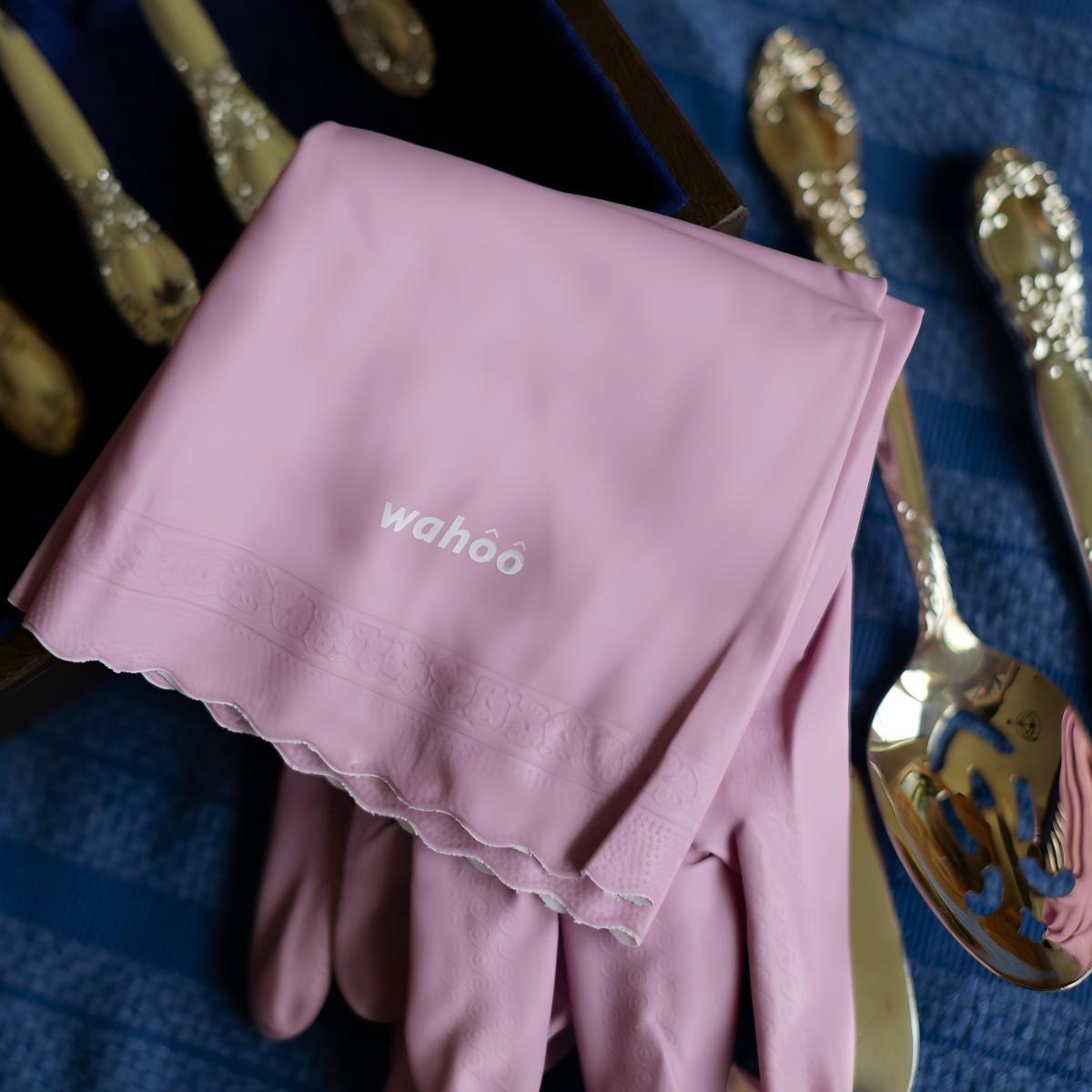 Soft-Lined Dishwashing Gloves for Sensitive Skin-Mauve Mist(3 pairs)