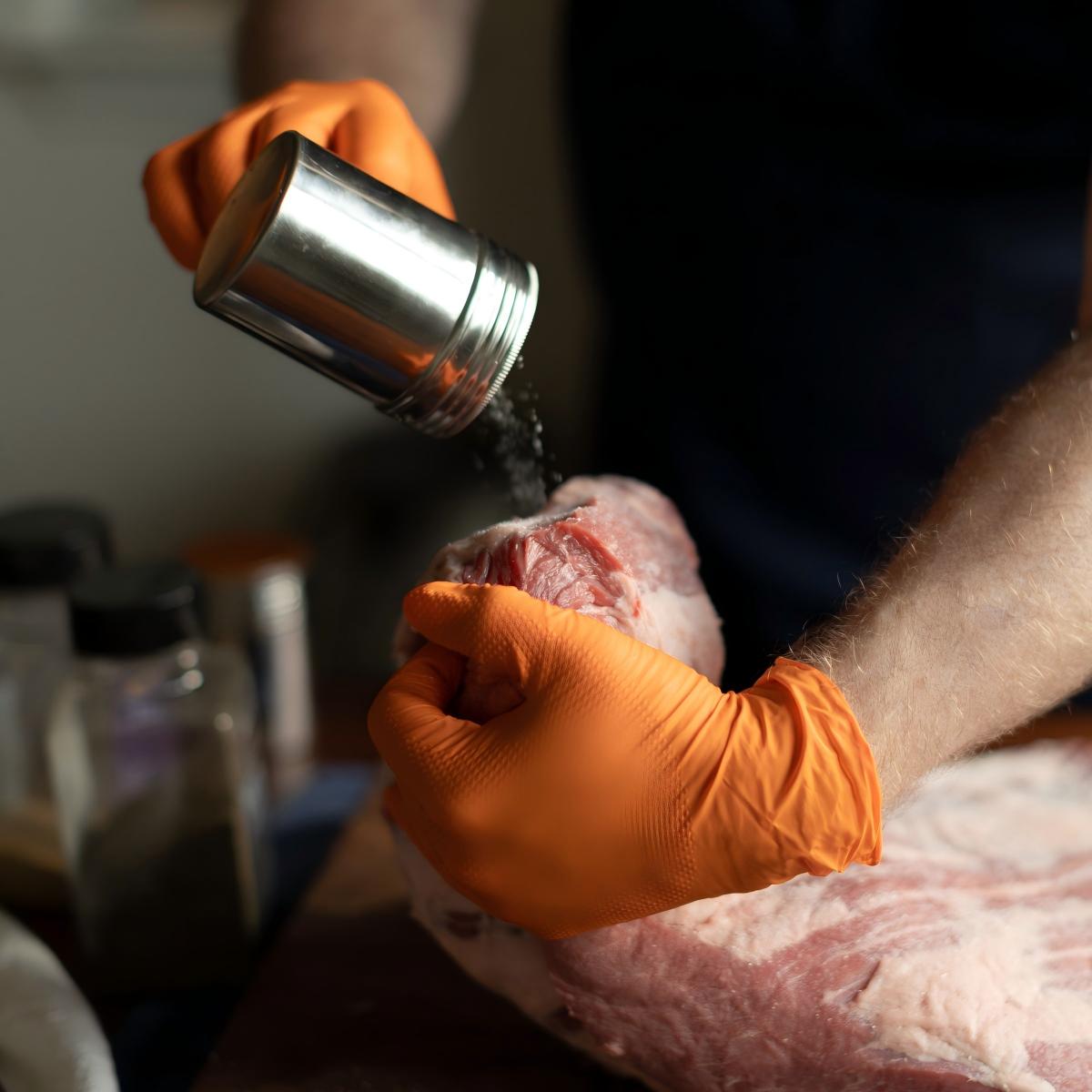 8-Mil Extra-Thick Disposable Nitrile Gloves for BBQ