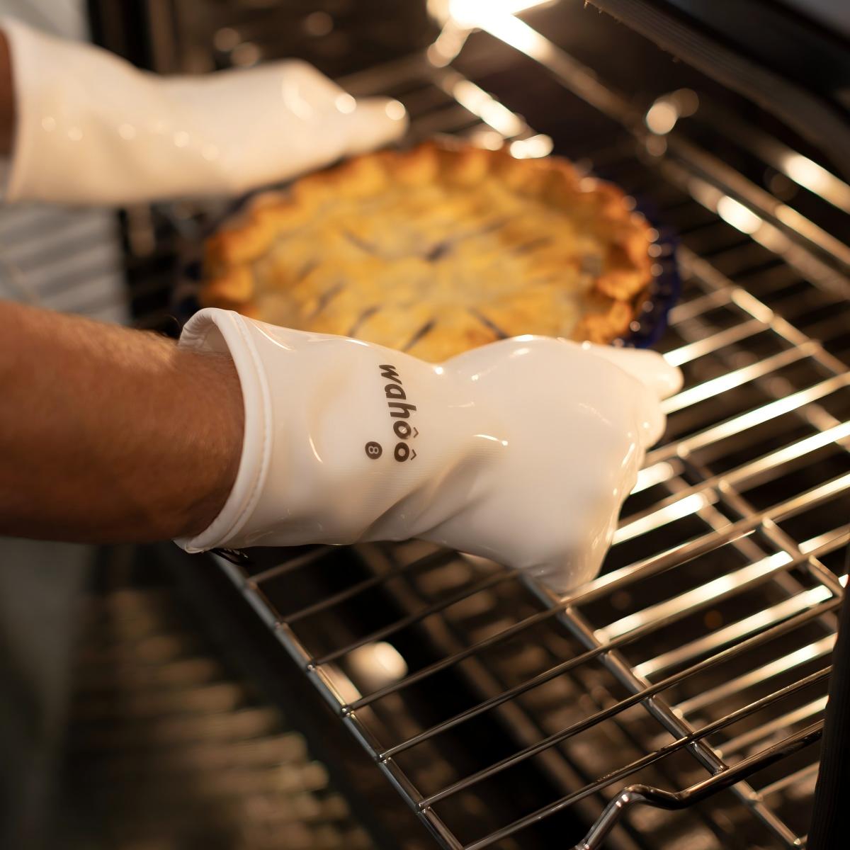 12" Sourdough Baking Gloves | White
