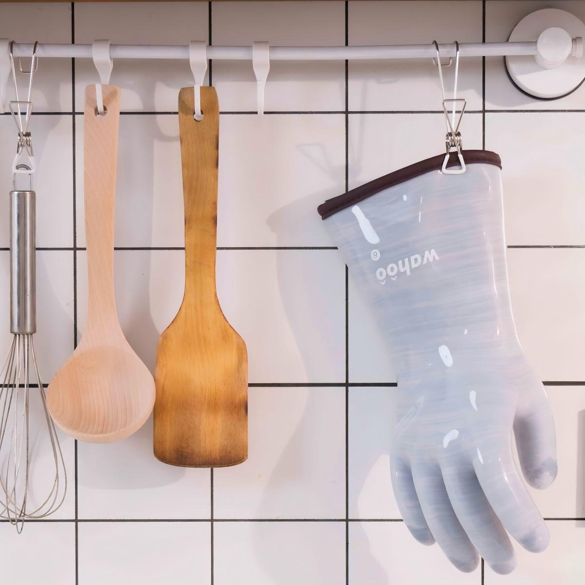 12" Liquid Silicone Oven Gloves | Purple