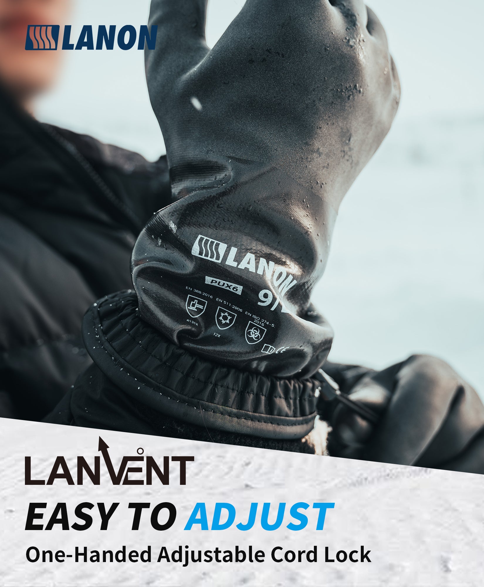 PUX6 | Waterproof Winter Work Gloves with Eco-Friendly PU Coating