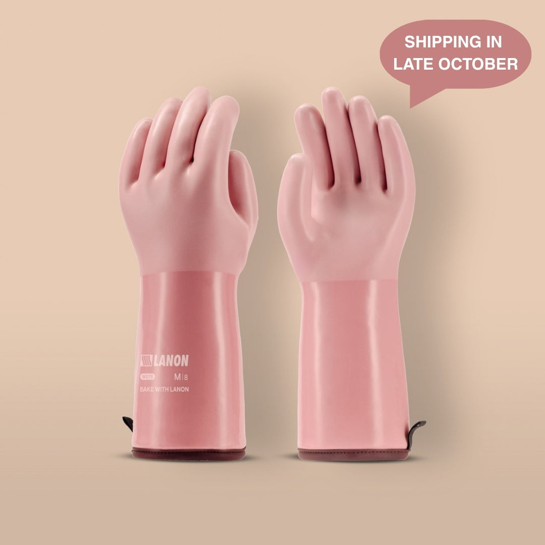 Limited Edition 13" Extra-thick BBQ and Oven Gloves | Nectar Pink