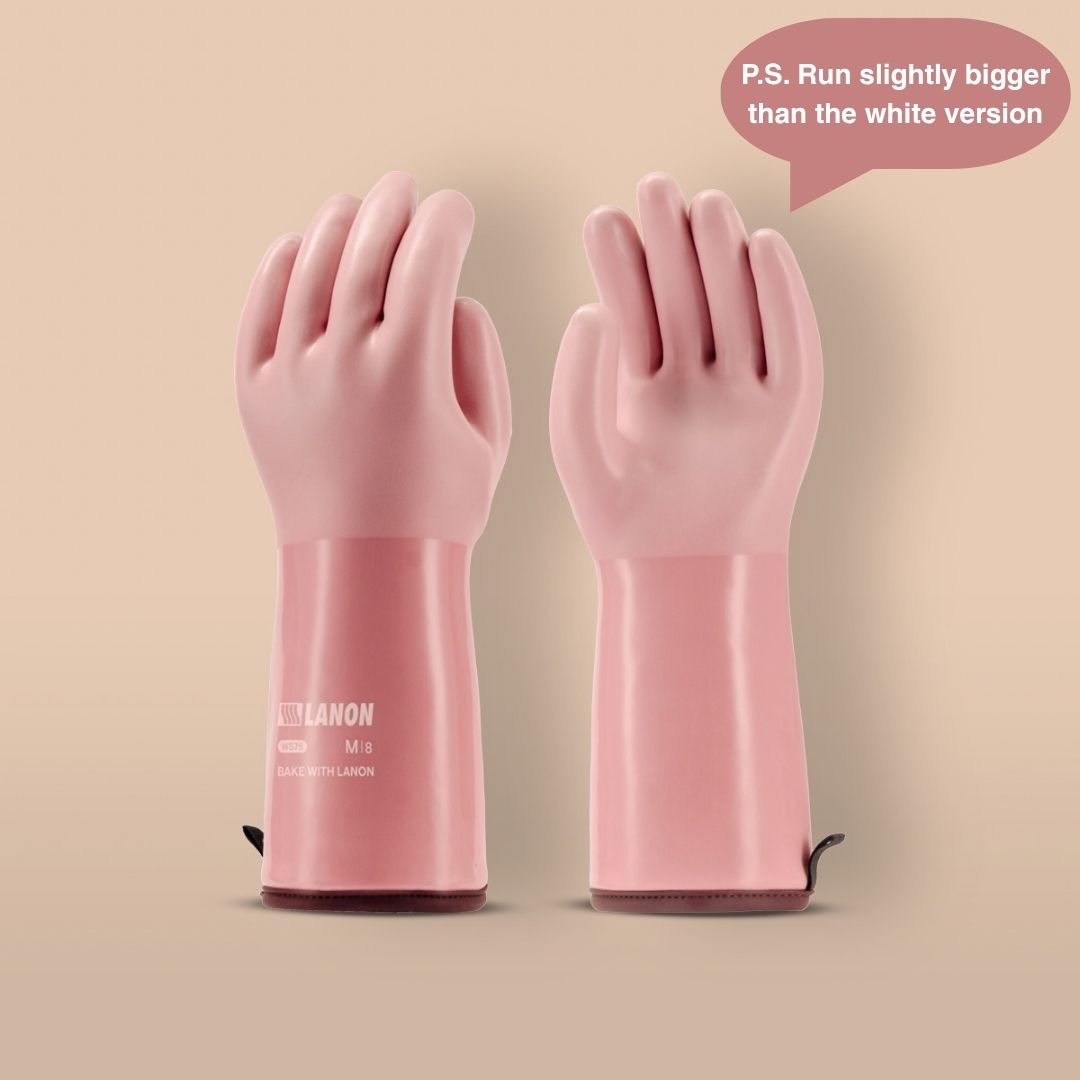 Limited Edition 13" Extra-thick BBQ and Oven Gloves | Nectar Pink