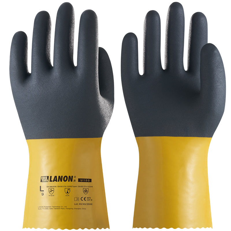 U100 丨 PVC Oil Resistant Gloves – LANON Protection